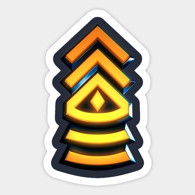 First Sergeant - Military Insignia Sticker by Arkal